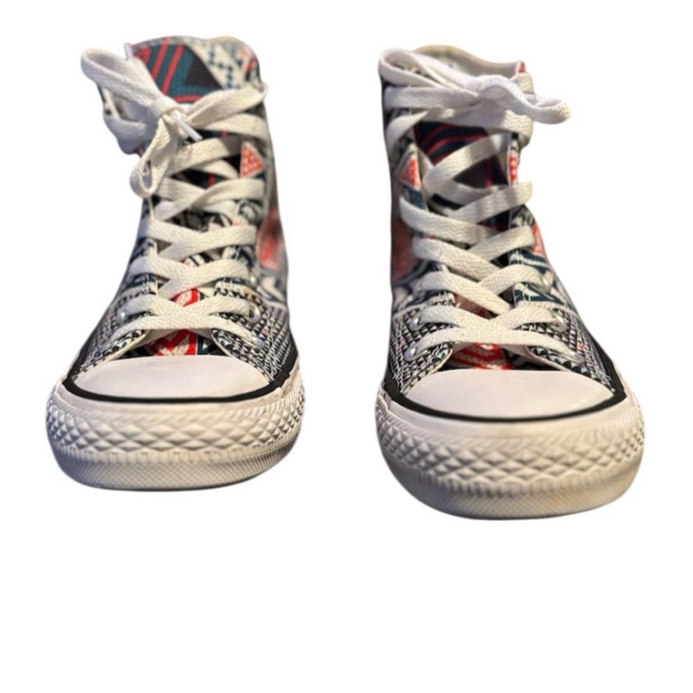 Converse Red and White High-Top Sneakers